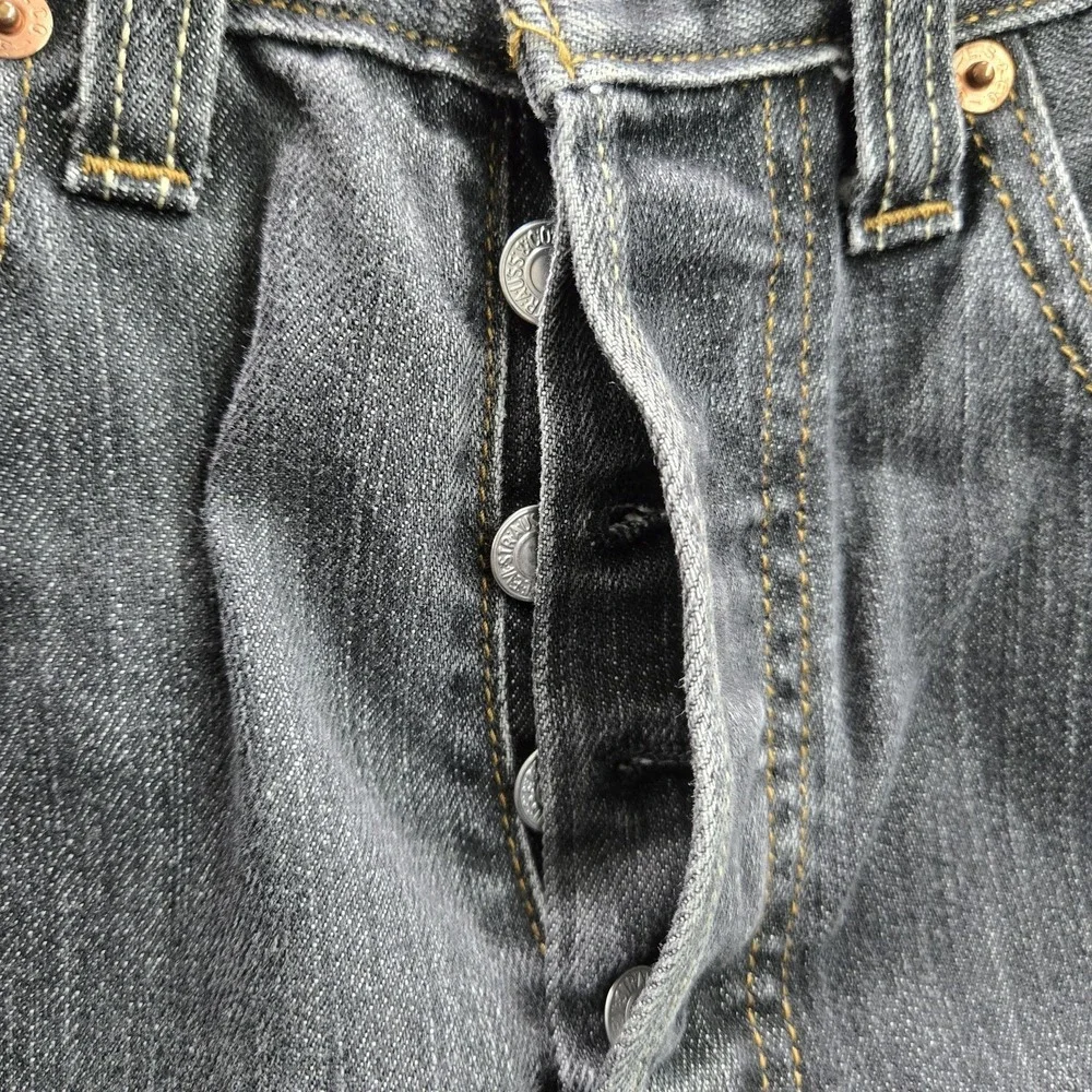 VINTAGE Levi's 501 Men Jeans 31X32 Gray‎ Denim Y2K Original Fit Straight